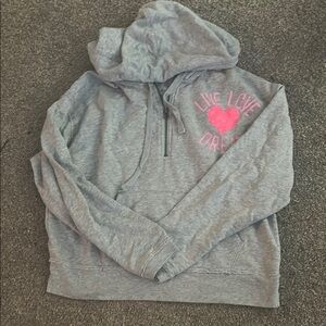 Aeropostale Gray Hoodie with Pink Accents